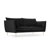 Black sofa gold deals legs